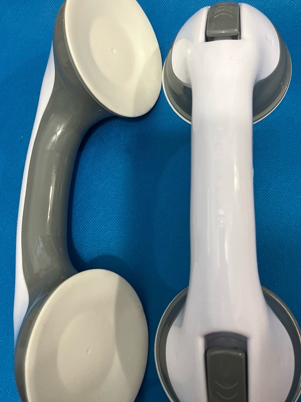 White and Gray Suction Grab Bars - Bathroom Safety Handle NWT